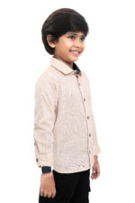 Bearberry Kids Premium 100% Cotton Solid Shirt – Soft Comfort Casual Wear (Beige) - Image 5