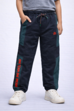 Bearberry Kids Cotton Track Pants – Single Jersey Comfort Fit Joggers with Side Pockets-1