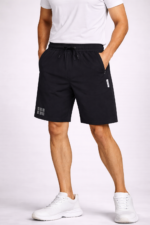 Bearberry Men’s 4-Way Lycra Stretch Shorts – Quick Dry Premium Gym & Activewear Shorts (Navy Blue)