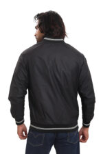 Men’s Black Lightweight Bomber Jacket – Ultra Soft Poly Nylon Casual Jacket | All Season Wear - Image 5