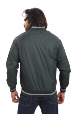 Men’s Dark Green Lightweight Bomber Jacket – Ultra Soft Poly Nylon Casual Jacket | All Season Wear - Image 5