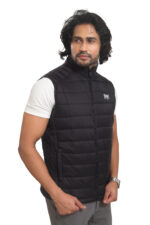 Bearberry Men’s Reversible Lightweight Sleeveless Jacket – 2-in-1 Black & Beige All-Season Body Warmer - Image 4