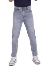 Bearberry Men's Light Grey Ankle Fit Stretch Denim Jeans | Mid Rise | Cotton Denim - Image 4