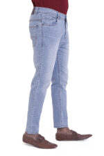 Bearberry Men's Ice Blue Ankle Fit Stretch Denim Jeans | Mid Rise | Cotton Denim - Image 4