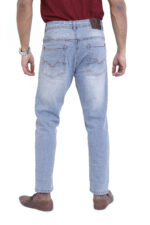 Bearberry Men's Ice Blue Ankle Fit Stretch Denim Jeans | Mid Rise | Cotton Denim - Image 5