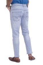 Bearberry Men's Ice Blue Ankle Fit Stretch Denim Jeans | Mid Rise | Cotton Denim - Image 4