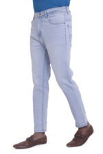 Bearberry Men's Ice Blue Ankle Fit Stretch Denim Jeans | Mid Rise | Cotton Denim - Image 5