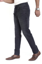 Bearberry Men's Charcoal Grey Ankle Fit Stretch Denim Jeans | Mid Rise | Cotton Denim - Image 2