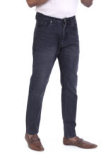 Bearberry Men's Charcoal Grey Ankle Fit Stretch Denim Jeans | Mid Rise | Cotton Denim - Image 3