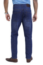 Bearberry Men's Mid Blue Ankle Fit Stretch Denim Jeans | Mid Rise | Cotton Denim - Image 5