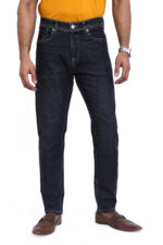 Bearberry Men's Dark Indigo Ankle Fit Stretch Denim Jeans | Mid Rise | Cotton Denim - Image 2