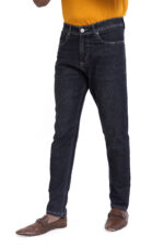 Bearberry Men's Dark Indigo Ankle Fit Stretch Denim Jeans | Mid Rise | Cotton Denim - Image 3