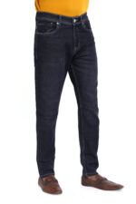 Bearberry Men's Dark Indigo Ankle Fit Stretch Denim Jeans | Mid Rise | Cotton Denim - Image 4