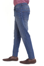 Bearberry Men's Light Blue Ankle Fit Stretch Denim Jeans | Mid Rise | Cotton Denim - Image 3