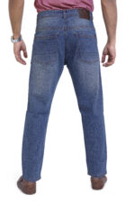 Bearberry Men's Light Blue Ankle Fit Stretch Denim Jeans | Mid Rise | Cotton Denim - Image 4