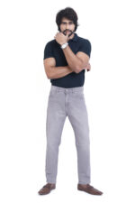 Bearberry Men’s Ice Grey Ankle Fit Stretch Jeans