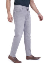 Bearberry Men’s Ice Grey Ankle Fit Stretch Jeans - Image 2