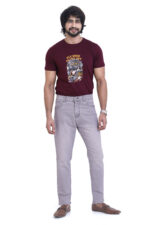 Bearberry Men’s Light Grey Ankle Fit Stretch Jeans