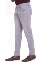 Bearberry Men’s Light Grey Ankle Fit Stretch Jeans - Image 2