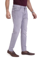 Bearberry Men’s Light Grey Ankle Fit Stretch Jeans - Image 3