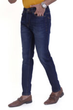Bearberry Men’s Dark Blue Ankle Fit Stretch Jeans - Image 3