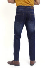Bearberry Men’s Dark Blue Ankle Fit Stretch Jeans - Image 5