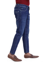 Bearberry Men’s Mid Blue Ankle Fit Stretch Jeans - Image 4