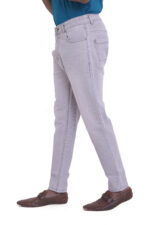 Bearberry Men's Light Grey Ankle Fit Stretch Denim Jeans | Mid Rise | Cotton Denim - Image 3