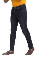 Bearberry Men's Dark Indigo Ankle Fit Stretch Denim Jeans | Mid Rise | Cotton Denim - Image 3