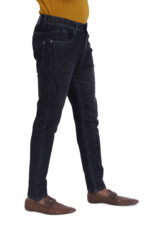 Bearberry Men's Dark Indigo Ankle Fit Stretch Denim Jeans | Mid Rise | Cotton Denim - Image 4