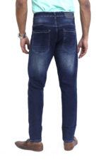 Men's Ankle Fit Stretch Jeans | Denim Cotton Twill | Mid Rise | Washed Blue - Image 5