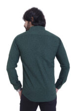 Bearberry Men’s 100% Cotton Printed Shirt – Full Sleeve Premium Casual Shirt (Green) - Image 2