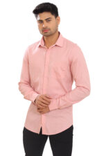 Bearberry Premium Tencel Cotton Shirt – Soft Touch Pink Full Sleeve Shirt for Men