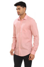 Bearberry Premium Tencel Cotton Shirt – Soft Touch Pink Full Sleeve Shirt for Men - Image 2