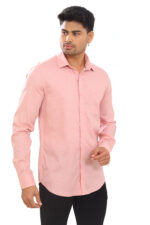 Bearberry Premium Tencel Cotton Shirt – Soft Touch Pink Full Sleeve Shirt for Men - Image 4