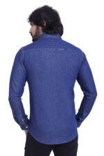 Bearberry Men’s 100% Cotton Blue Denim Shirt – Double Pocket Full Sleeve Casual Shirt - Image 2
