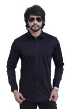Bearberry Men’s Satin Cotton Solid Shirt – Premium Soft Finish Smart Casual & Party Wear Shirt