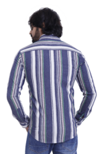 Bearberry Men’s Premium Cotton Multi-Stripe Shirt – Stylish Slim Fit Casual & Party Wear Shirt - 2 - Image 2