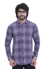 Bearberry Men’s 100% Cotton Yarn-Dyed Checked Shirt – Premium Soft Touch Casual & Smart Fit Shirt