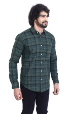 Bearberry Premium Green Check Cotton Shirt – 100% Pure Cotton | Slim Fit Casual & Smart Wear - Image 4
