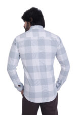 Bearberry Premium Light Blue Check Cotton Shirt – 100% Pure Cotton | Slim Fit Casual & Office Wear - Image 2