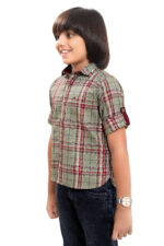 Bearberry Kids Yarn-Dyed Cotton Check Shirt – Premium Soft Comfort - Image 3