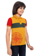 Bearberry Kids Polo Pique Cotton T-Shirt – Premium Colorblock Style Multicolour - Image 4