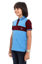 Bearberry Kids Polo Pique Cotton T-Shirt – Premium Colorblock Style Multicolour-3 - Image 3