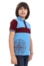 Bearberry Kids Polo Pique Cotton T-Shirt – Premium Colorblock Style Multicolour-3 - Image 4