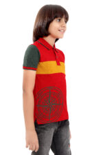Bearberry Kids Polo Pique Cotton T-Shirt – Premium Colorblock Style Multicolour-4 - Image 3