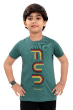 Bearberry Kids Unlimited Graphic Cotton T-Shirt – Teal Green