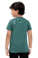 Bearberry Kids Unlimited Graphic Cotton T-Shirt – Teal Green - Image 2