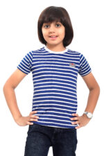 Bearberry Kids Yarn-Dyed Stripe T-Shirt – Soft Cotton Everyday Essential - 1