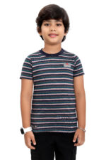 Bearberry Kids Yarn-Dyed Stripe T-Shirt – Soft Cotton Everyday Essential - 2